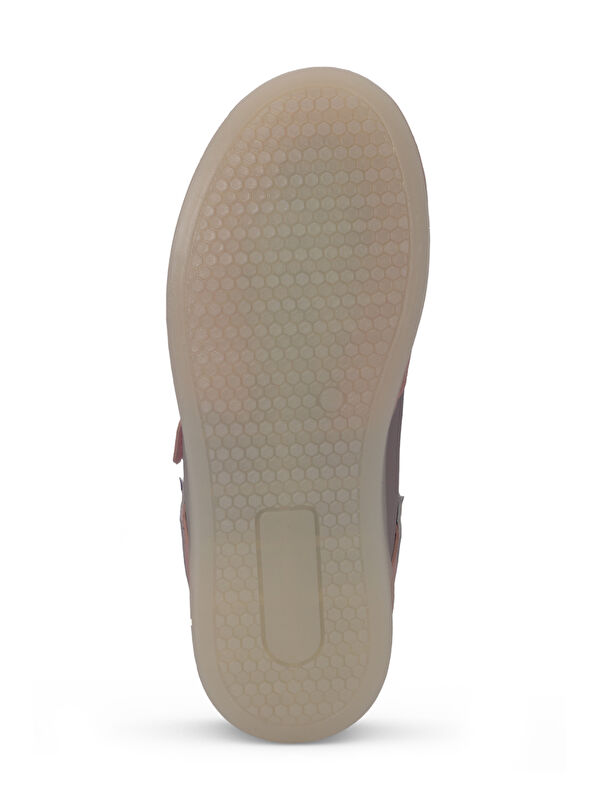 PERLE Kız Çocuk Cırt Cırtlı Beyaz / Pembe Sneaker - Görsel 8