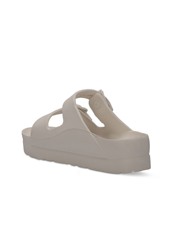 JAYNE Kadın Kırık Beyaz Terlik - Görsel 4