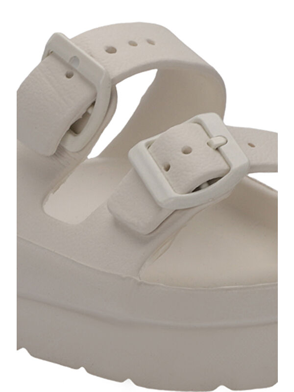 JAYNE Kadın Kırık Beyaz Terlik - Görsel 5