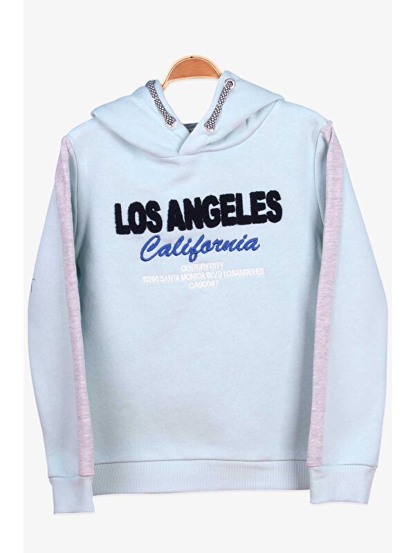 Breeze Erkek Çocuk Sweatshirt Süzene Nakışlı Su Yeşili (7-12 Yaş)