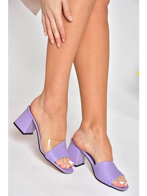 K713171409 Lila Kadın Terlik - Görsel 5