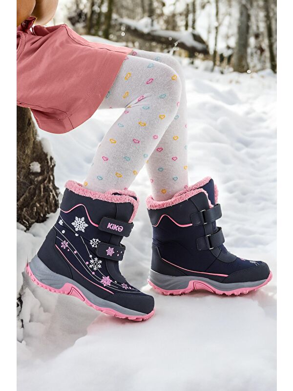 Kartanesi Cırtlı Kız Çocuk Kar Bot Soğuk Suya Dayanıklı - Görsel 4