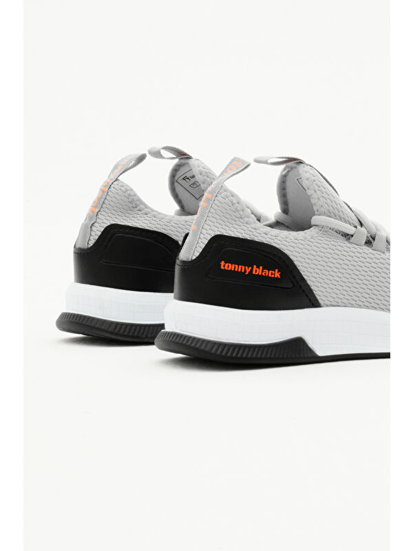 Unisex Füme Nefes Alabilen Kumaş Poli Taban Bağcıklı Spor Ayakkabı - Görsel 6