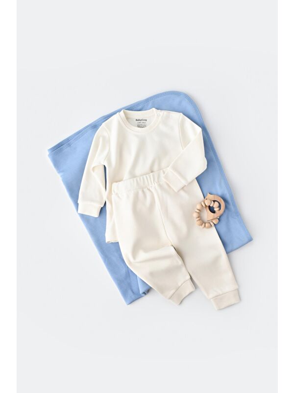 BabyCosy Organic  Organik Pantolon - Tshirt Set