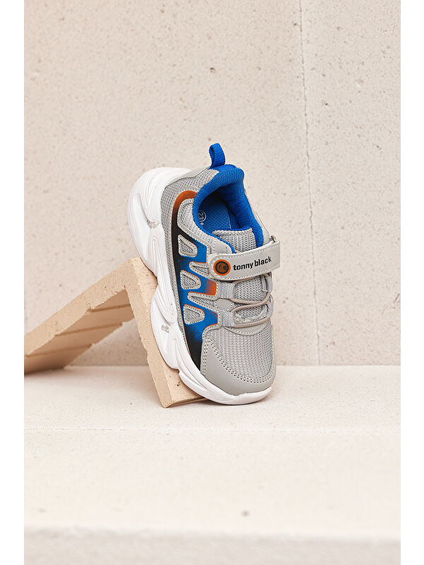 Çocuk Unisex Buz Sax Rahat Kalıp Işıklı Cırtlı Ayakkabı - Görsel 3