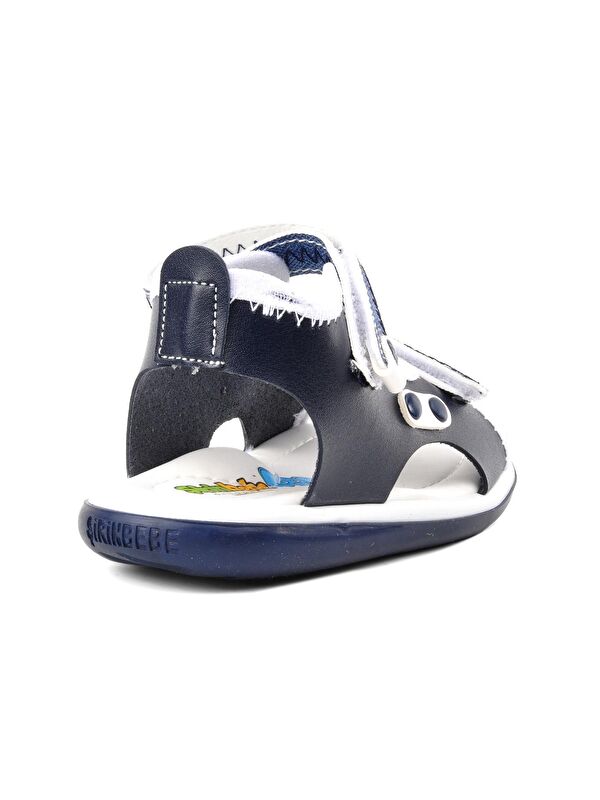Re11 Mavi Cırt Cırtlı Erkek Çocuk Sandalet - Görsel 5