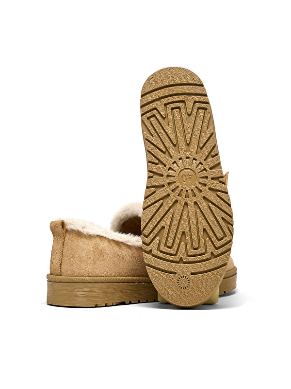 Tonny Black Yeşil Tonny Black Süet Rahat Kadın Kalıp İçi Kürklü Tokalı Kısa Bot