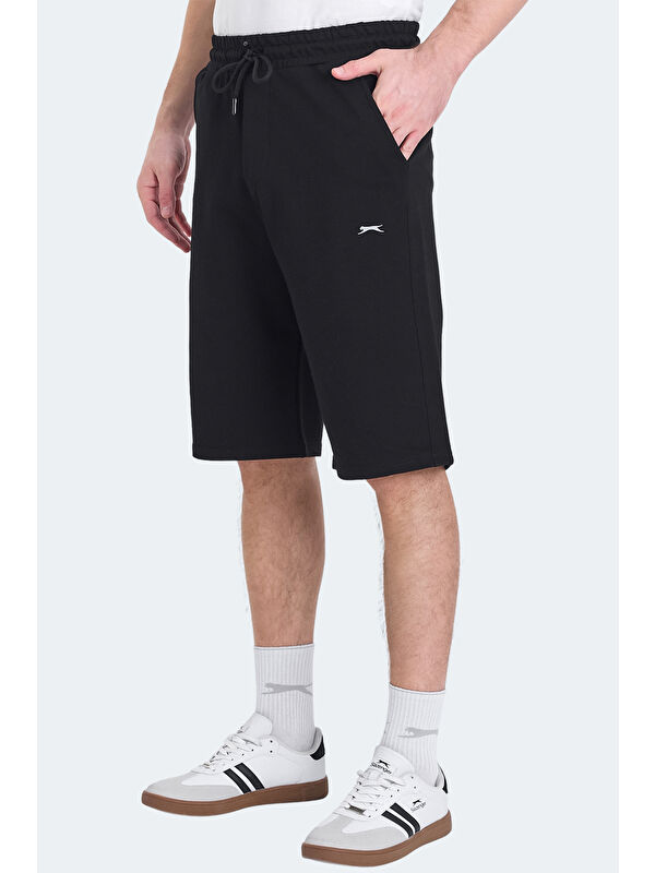 SLAZENGER KALEV Erkek Cepli Kapri Siyah Şort