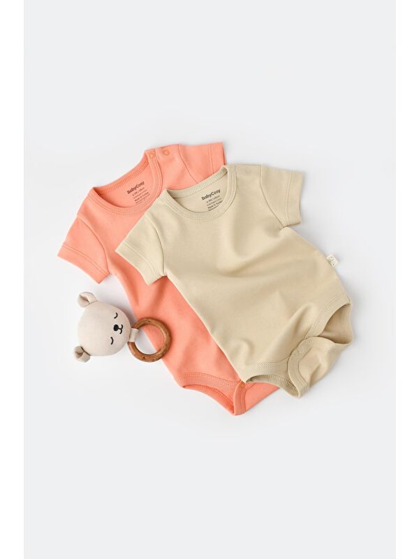BabyCosy Organic  Organik 2li Kısa Kollu Badi CSY3022