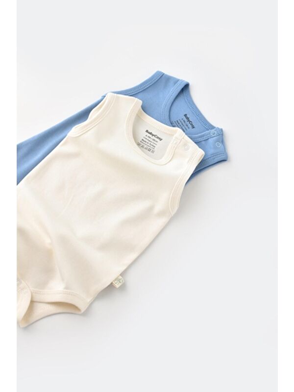 BabyCosy Organic  Organik 2 Li Askılı Badi CSY3018