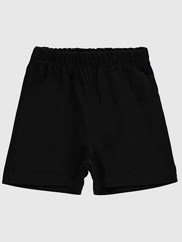 Civil Baby Yandan Dikişli 6-18 Ay Unisex Şort - Siyah 18-24 Ay