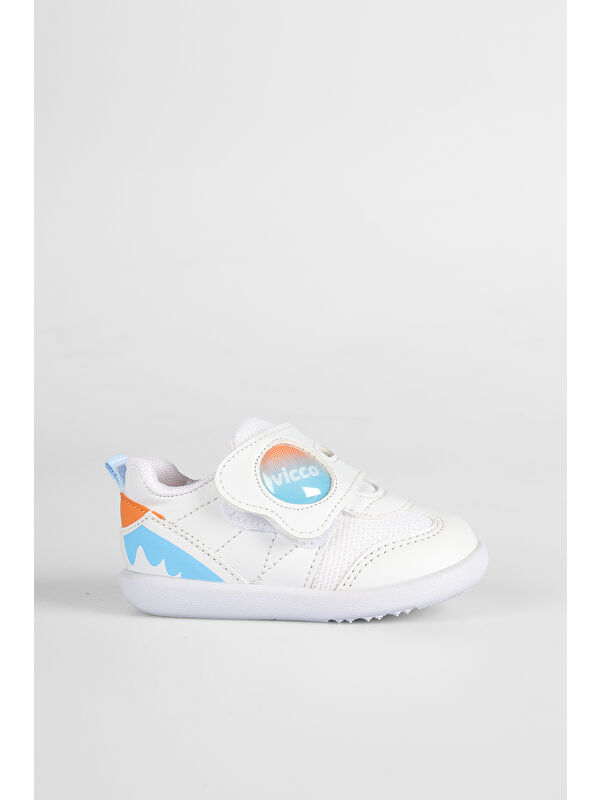 Donut Basic Erkek İlk Adım Beyaz/Mavi Sneaker - Görsel 2