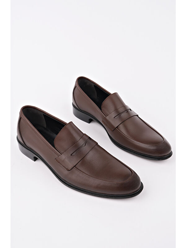 H0140 Erkek Günlük Klasik Hakiki Deri Ayakkabı - Görsel 4