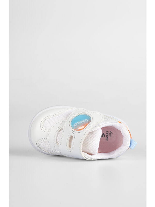 Donut Basic Erkek İlk Adım Beyaz/Mavi Sneaker - Görsel 7