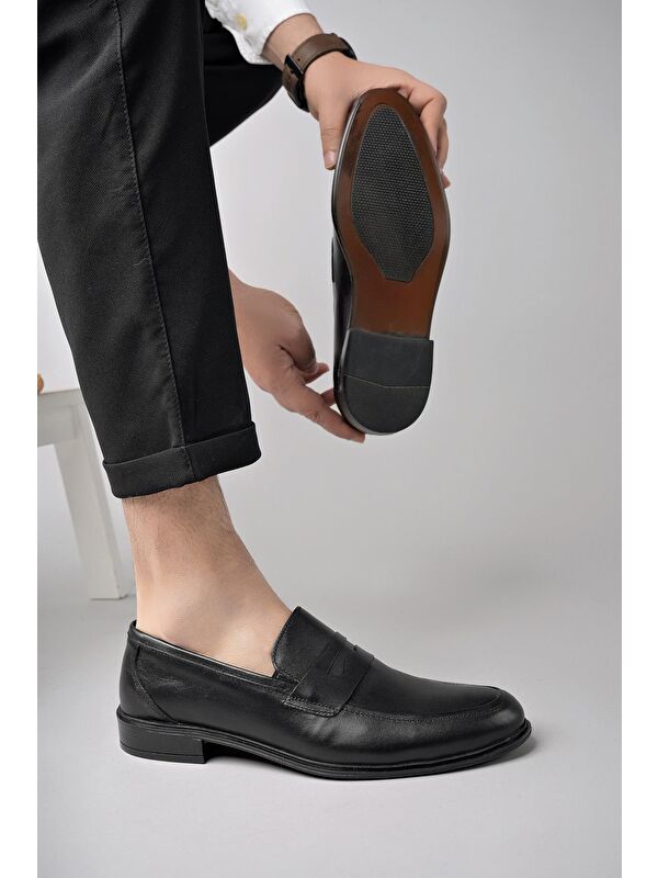 H0140 Erkek Günlük Klasik Hakiki Deri Ayakkabı - Görsel 3