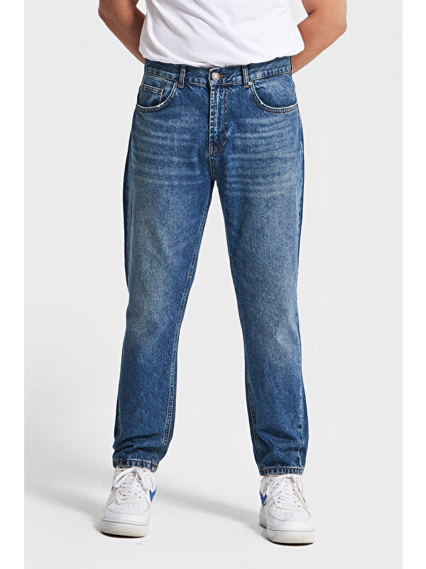 It's Basic Erkek T.Kot Rengi 2w5-32 Slim Crop Fit %100 Pamuk İç Boy 70cm Denim Jean