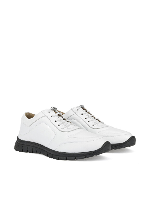 Ziya Ayakkabı Kadın Hakiki Deri Sneaker 143992ZSP200 Beyaz