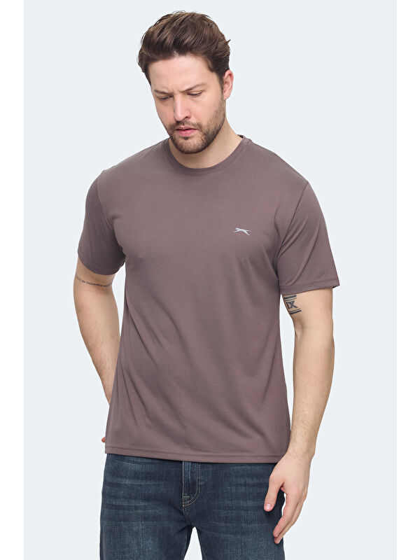 SLAZENGER KRATER Erkek Kahve Tişört
