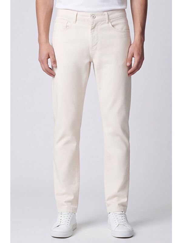 Sabri Özel Giotelli Erkek Taş Dar Kesim Slim Fit Dokuma Beş Cep Normal Bel Pantolon