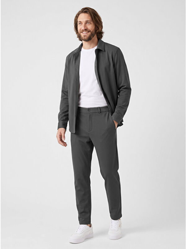 Etikmen Spor Klasik Füme Kolay Ütülenebilir Easy Iron Erkek Pantolon