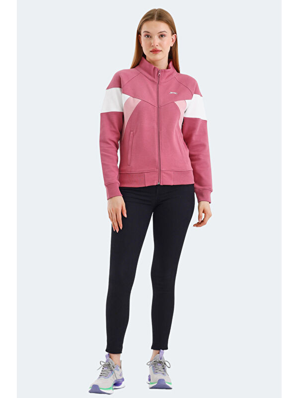 SLAZENGER VICTORY Kadın Gül Sweatshirt