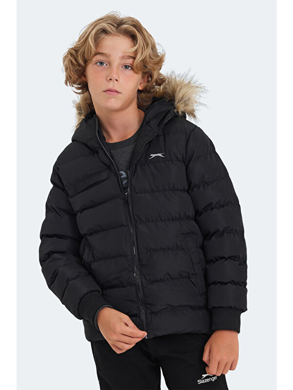 SLAZENGER CALISTO Unisex Çocuk Mont &amp; Şişme Mont  Siyah