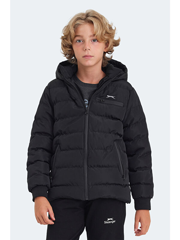 SLAZENGER CAPTAIN Unisex Çocuk Şişme Mont  Siyah