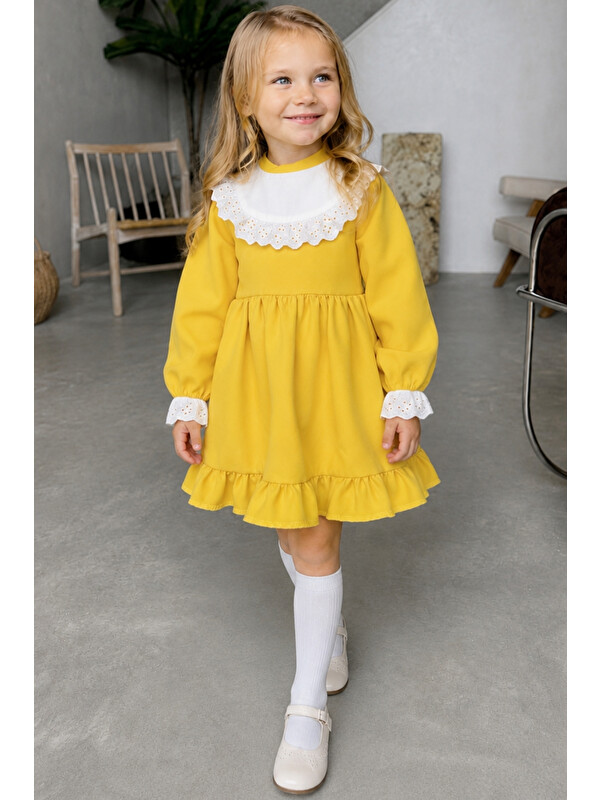 Parla Kids Kız Çocuk Fırfırlı Elbise