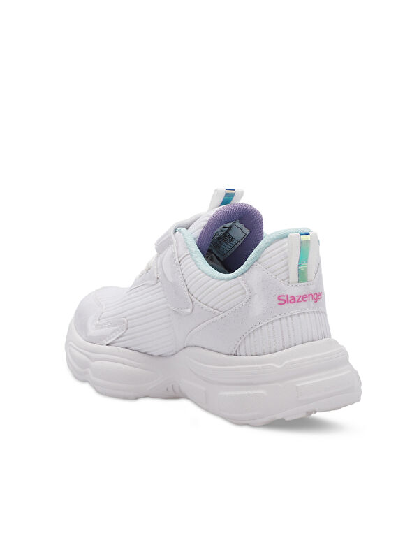 NOELA Kız Çocuk Cırt Cırtlı Beyaz / Fuşya Günlük Spor Ayakkabısı - Görsel 4