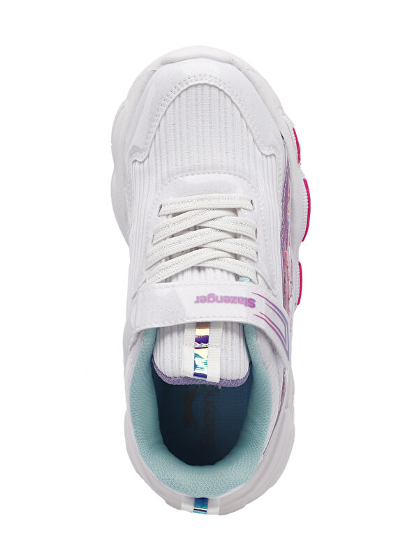 NOELA Kız Çocuk Cırt Cırtlı Beyaz / Fuşya Günlük Spor Ayakkabısı - Görsel 6