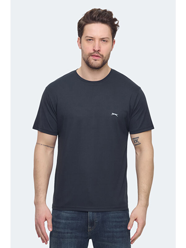 SLAZENGER KRATER Erkek Koyu Gri Tişört