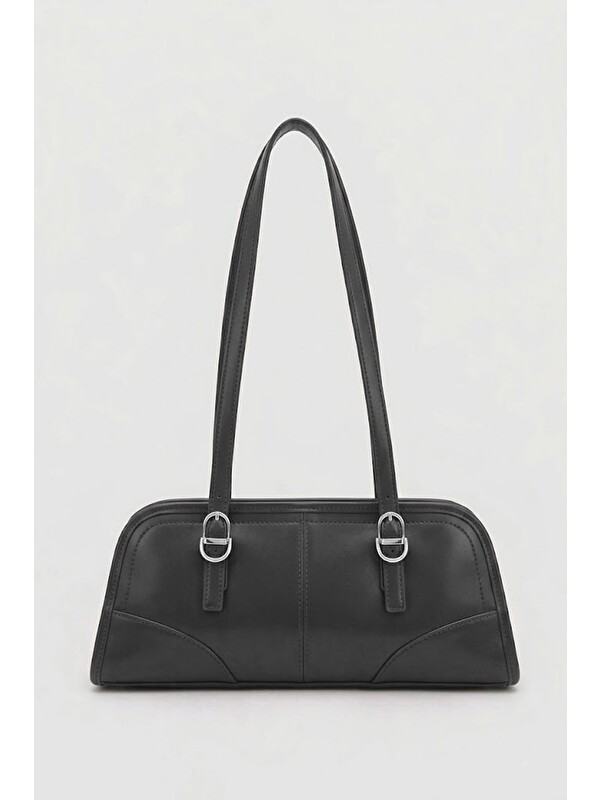 Shulebags Vanity Baget Çanta Siyah