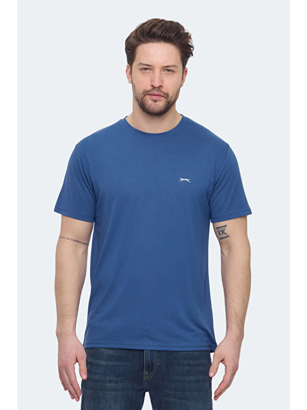 SLAZENGER KRATER Erkek Indigo Tişört