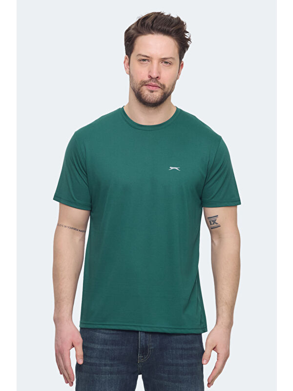 SLAZENGER KRATER Erkek Yeşil Tişört