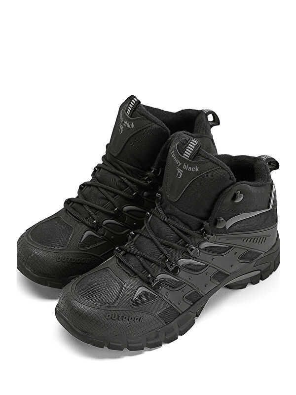 Tonny Black Siyah Tonny Black Rahat Kalip Unisex İtici Özellikli Bağcıklı Bot