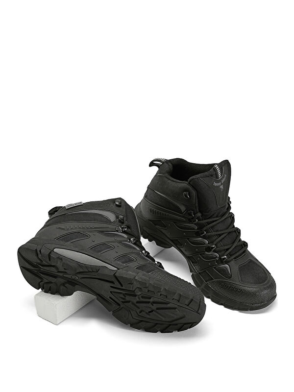 Tonny Black Siyah Tonny Black Rahat Kalip Unisex İtici Özellikli Bağcıklı Bot