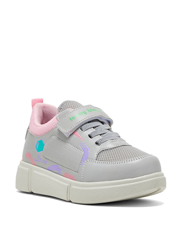 Çocuk Unisex Buz Şeker Rahat Kalıp Cırtlı Ayakkabı - Görsel 5