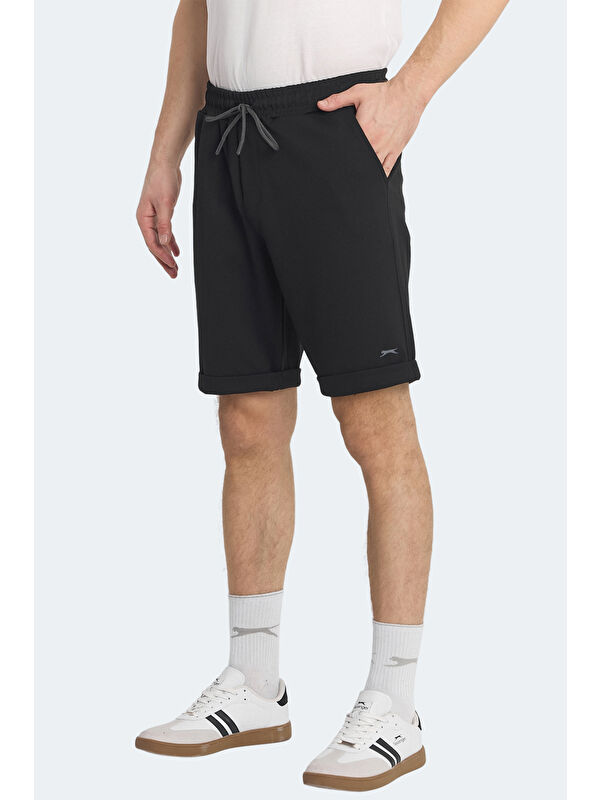SLAZENGER NOVA Erkek Cepli Siyah Şort