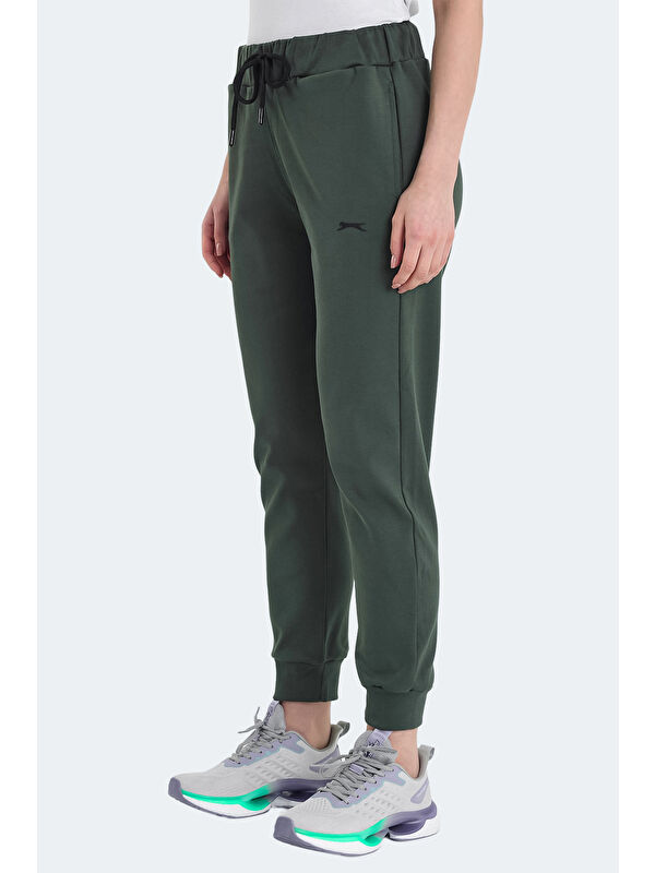 SLAZENGER VETERAN RBN Kadın Cepli Haki Eşofman Altı