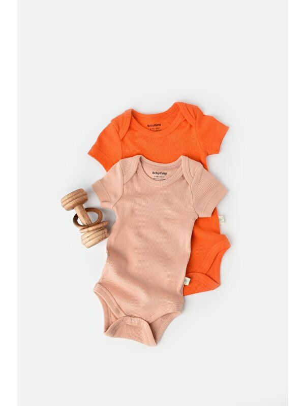 BabyCosy Organic  Modal 2'li Kısa Kollu Badi