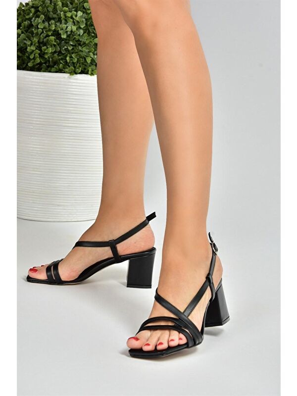 Siyah Kadın Topuklu Ayakkabı H922741009 - Görsel 4