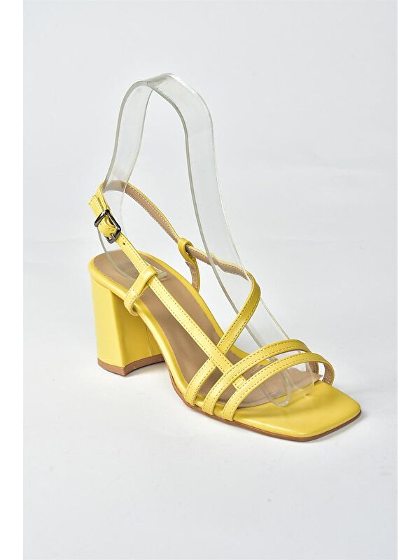 Sarı Kadın Topuklu Ayakkabı H922741009 - Görsel 6