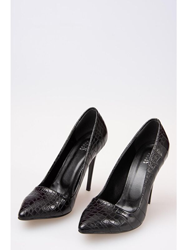 Siyah Kadın Topuklu Ayakkabı G922151911 - Görsel 5