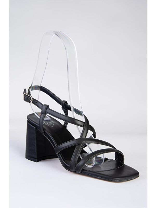 Siyah Kadın Topuklu Ayakkabı F654028009 - Görsel 4