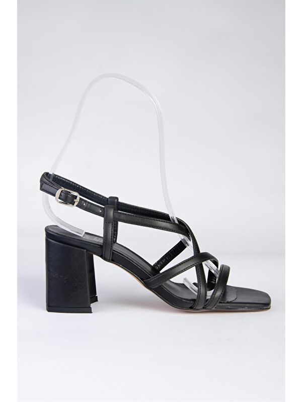 Siyah Kadın Topuklu Ayakkabı F654028009 - Görsel 5