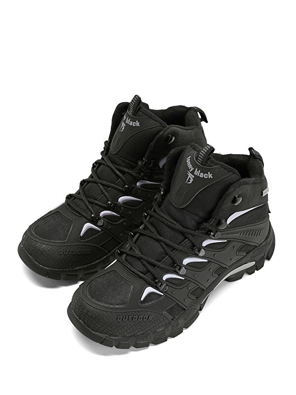 Tonny Black Siyah Tonny Black Rahat Kalip Unisex İtici Özellikli Bağcıklı Bot
