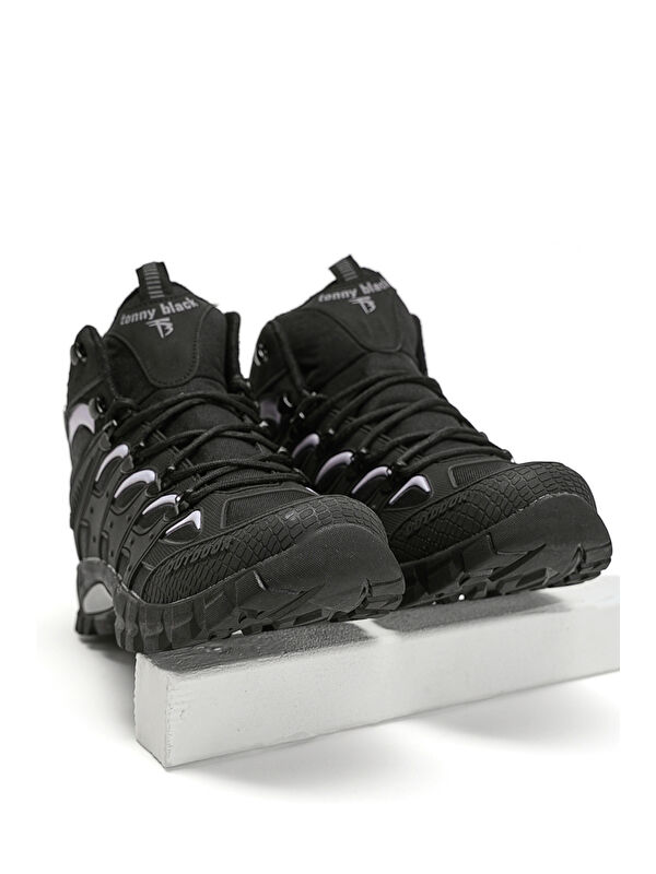 Tonny Black Siyah Tonny Black Rahat Kalip Unisex İtici Özellikli Bağcıklı Bot