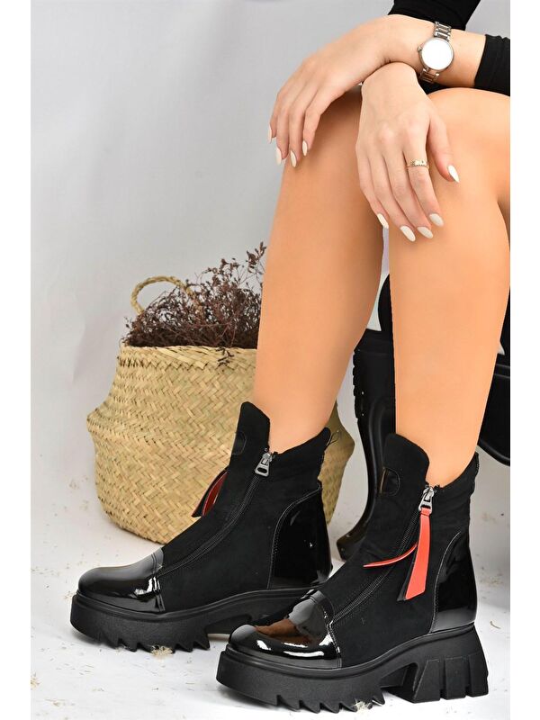 L2390018 Siyah Kadın Bot - Görsel 4