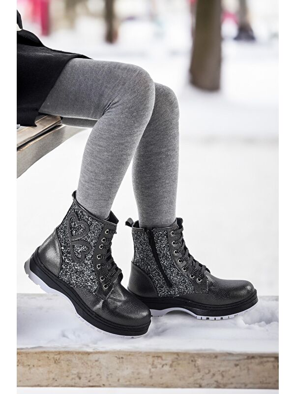 612 Vakko Termo Taban Kız Çocuk Bot Ayakkabı - Görsel 4