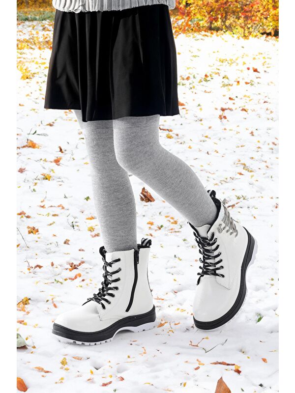 Termo Taban Kız Çocuk Bot 621 Kırışık Taşlı - Görsel 3